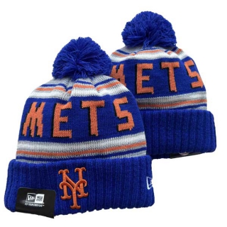 Wholesale MLB New York Mets New Era Royal Knit Beanies Hats 3002