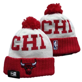 Wholesale NBA Chicago Bulls New Era Red Beanies Knit Hats 3026
