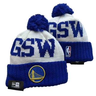 Wholesale NBA Golden State Warriors New Era Blue Beanies Knit Hats 3061