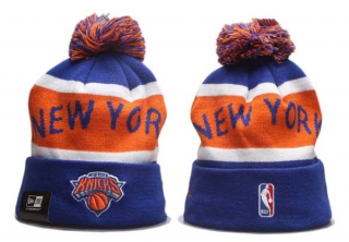 Wholesale NBA New York Knicks New Era Blue Beanies Knit Hats 5001