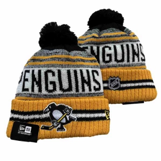Wholesale NHL Pittsburgh Penguins New Era Knit Beanie Hat 3007