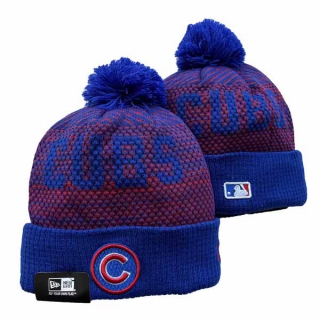 Wholesale MLB Chicago Cubs New Era Royal Knit Beanies Hats 3007