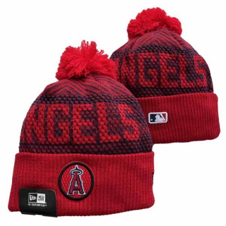 Wholesale MLB Los Angeles Angels New Era Red Knit Beanies Hats 3005