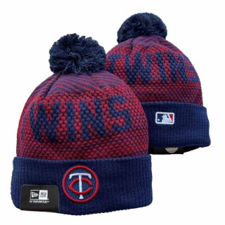Wholesale MLB Minnesota Twins New Era Navy Knit Beanies Hats 3005