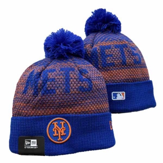 Wholesale MLB New York Mets New Era Royal Knit Beanies Hats 3003