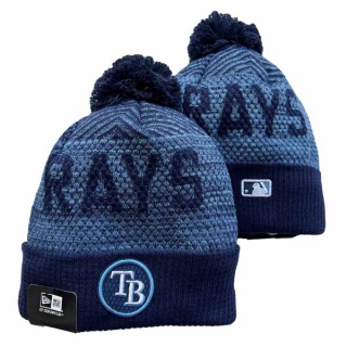 Wholesale MLB Tampa Bay Rays New Era Navy Knit Beanies Hats 3002
