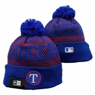 Wholesale MLB Texas Rangers New Era Royal Knit Beanies Hats 3003