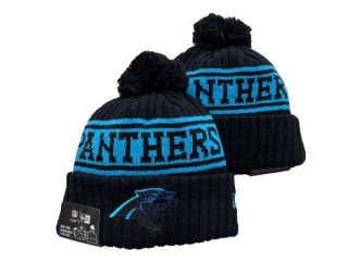 Wholesale NFL Carolina Panthers New Era Black Knit Beanie Hats 3041