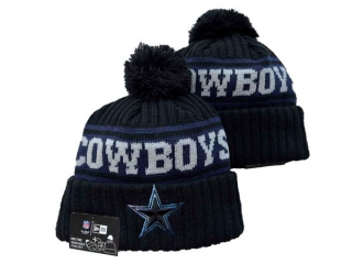 Wholesale NFL Dallas Cowboys New Era Black Knit Beanie Hats 3050