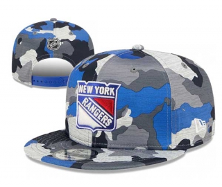 NHL New York Rangers New Era 9FIFTY Camo Snapback Hats 3001
