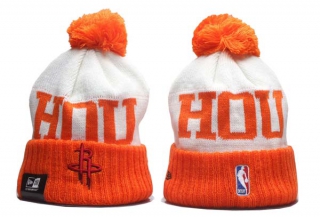 NBA Houston Rockets New Era Cream Orange Beanies Knit Hats 5001