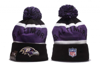 NFL Baltimore Ravens New Era Black Purple Knit Beanie Hat 5013
