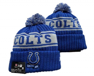 NFL Indianapolis Colts New Era Royal Cream 2022 Sideline Beanies Knit Hat 3025