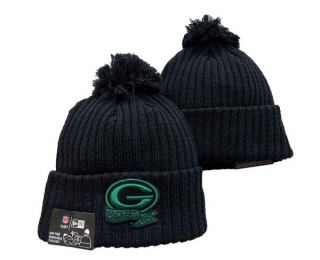NFL Green Bay Packers New Era Black 2022 Sideline Beanies Knit Hat 3061