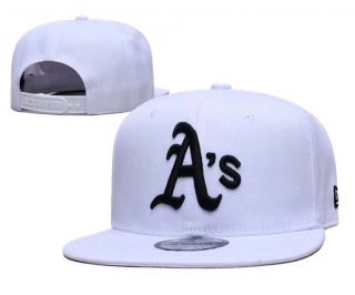 MLB Oakland Athletics New Era White 9FORTY Snapback Hats 2015