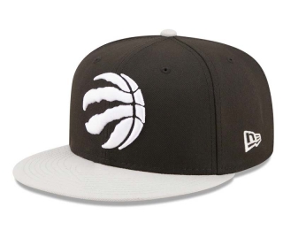 NBA Toronto Raptors New Era Black Grey Snapback Hats 2010