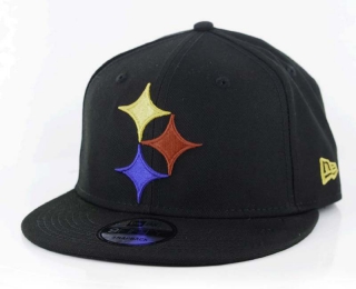 NFL Pittsburgh Steelers New Era Black 9FIFTY Snapback Hats 2032