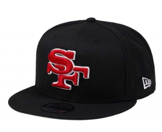 NFL San Francisco 49ers New Era Black 9FIFTY Snapback Hats 2005