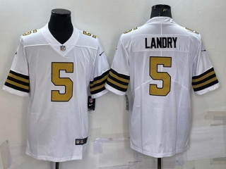 Men's New Orleans Saints #5 Jarvis Landry White 2022 Color Rush Stitched NFL Nike Limited Jersey