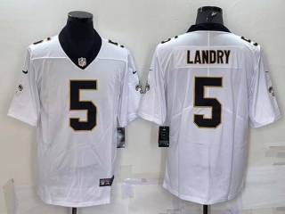 Men's New Orleans Saints #5 Jarvis Landry White 2022 Vapor Untouchable Stitched NFL Nike Limited Jersey