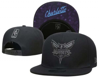 NBA Charlotte Hornets New Era Black 9FIFTY Snapback Hat 6008