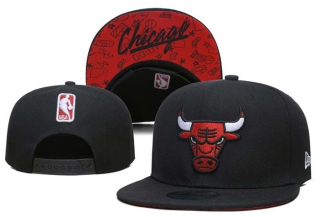 NBA Chicago Bulls New Era Black 9FIFTY Snapback Hat 6047