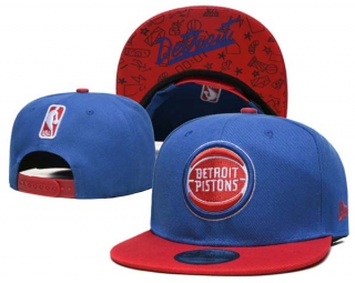 NBA Detroit Pistons New Era Blue Red 9FIFTY Snapback Hat 6004