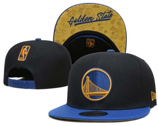 NBA Golden State Warriors New Era Black Blue 9FIFTY Snapback Hat 6028