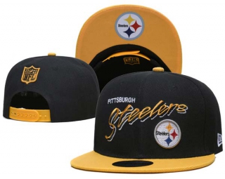 NFL Pittsburgh Steelers New Era Black Yellow 9FIFTY Snapback Hat 6030