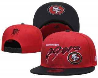 NFL San Francisco 49ers New Era Red Black 9FIFTY Snapback Hat 6032