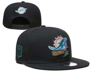 NFL Miami Dolphins New Era 2022 Sideline Black 9FIFTY Snapback Hat 6027