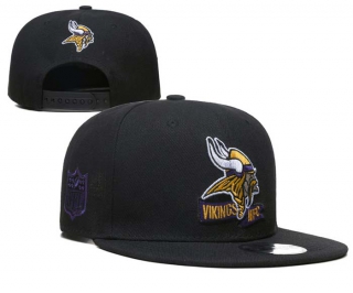 NFL Minnesota Vikings New Era 2022 Sideline Black 9FIFTY Snapback Hat 6013