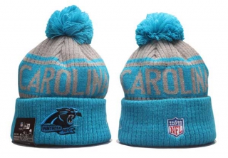 NFL Carolina Panthers New Era Graphite Blue 2022 Sideline Beanies Knit Hat 5011