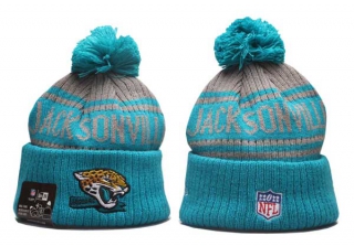 NFL Jacksonville Jaguars New Era Graphite Aqua 2022 Sideline Beanies Knit Hat 5010