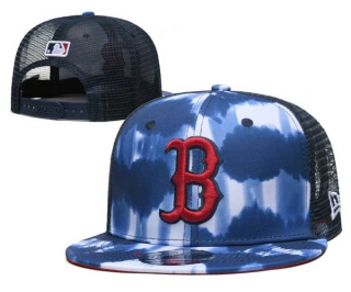 MLB Boston Red Sox New Era Blue Hazy Trucker 9FIFTY Snapback Hat 3025