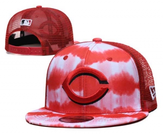 MLB Cincinnati Reds New Era Red Hazy Trucker 9FIFTY Snapback Hat 3006