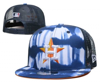 MLB Houston Astros New Era Blue Hazy Trucker 9FIFTY Snapback Hat 3017