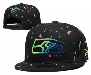 NFL Seattle Seahawks New Era Black 9FIFTY Snapback Hat 3025