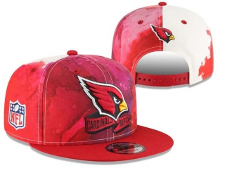 NFL Arizona Cardinals New Era Red 2022 Sideline 9FIFTY Ink Dye Snapback Hat 3012