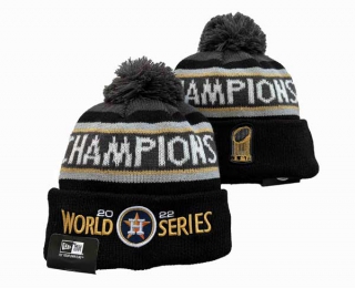 MLB Houston Astros New Era Black 2022 World Series Champions Locker Room Knit Hat 3007