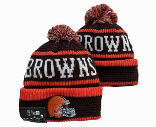 NFL Cleveland Browns New Era 2022 Cold Weather Brown Orange Beanies Knit Hat 3038