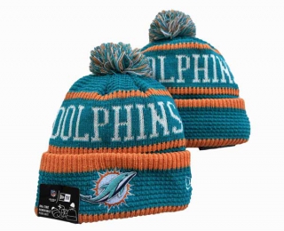 NFL Miami Dolphins New Era 2022 Cold Weather Aqua Orange Beanies Knit Hat 3049