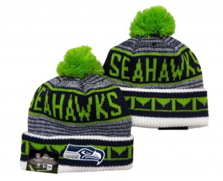 NFL Seattle Seahawks New Era 2022 Cold Weather Navy Grey Beanies Knit Hat 3050