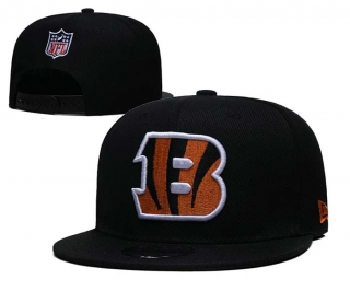 NFL Cincinnati Bengals New Era Black 9FIFTY Snapback Hat 6005
