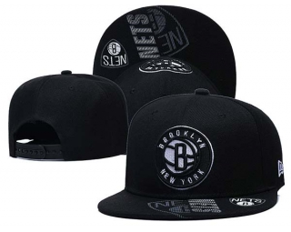 NBA Brooklyn Nets New Era Black 9FIFTY Snapback Hat 6039