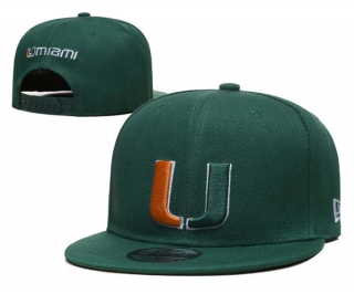 NCAA College Miami Hurricanes Snapback Hat 6001