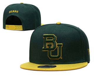 NCAA Baylor Bears New Era Green Gold 9FIFTY Snapback Hats 2002