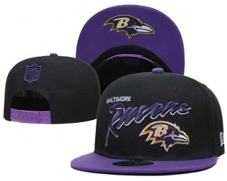NFL Baltimore Ravens New Era Black Purple 9FIFTY Snapback Hat 6022