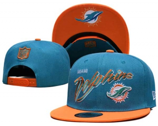 NFL Miami Dolphins New Era Aqua Orange 9FIFTY Snapback Hat 6030