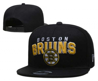 NHL Boston Bruins New Era Black 9FIFTY Snapback Hats 3001